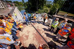 De feestelijke afsluiting van het project