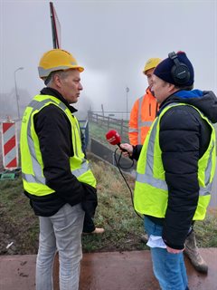 Interview met Bert de Groot voor RTV Utrecht in Polsbroek over aanleiding en doel KWA+