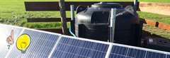 zonnepanelen met drukdrainage-installatie