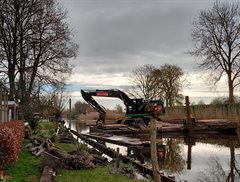 Hekendorp werkzaamheden elektrische kraan