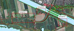 Aanpassen watersysteem Wijk - kaart deelgebieden 1-3