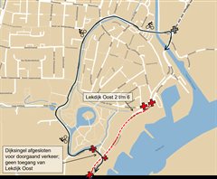 Omleidingsroute voor fietsers