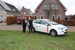 Peter de Rooij en Els Otterman bij de wadi